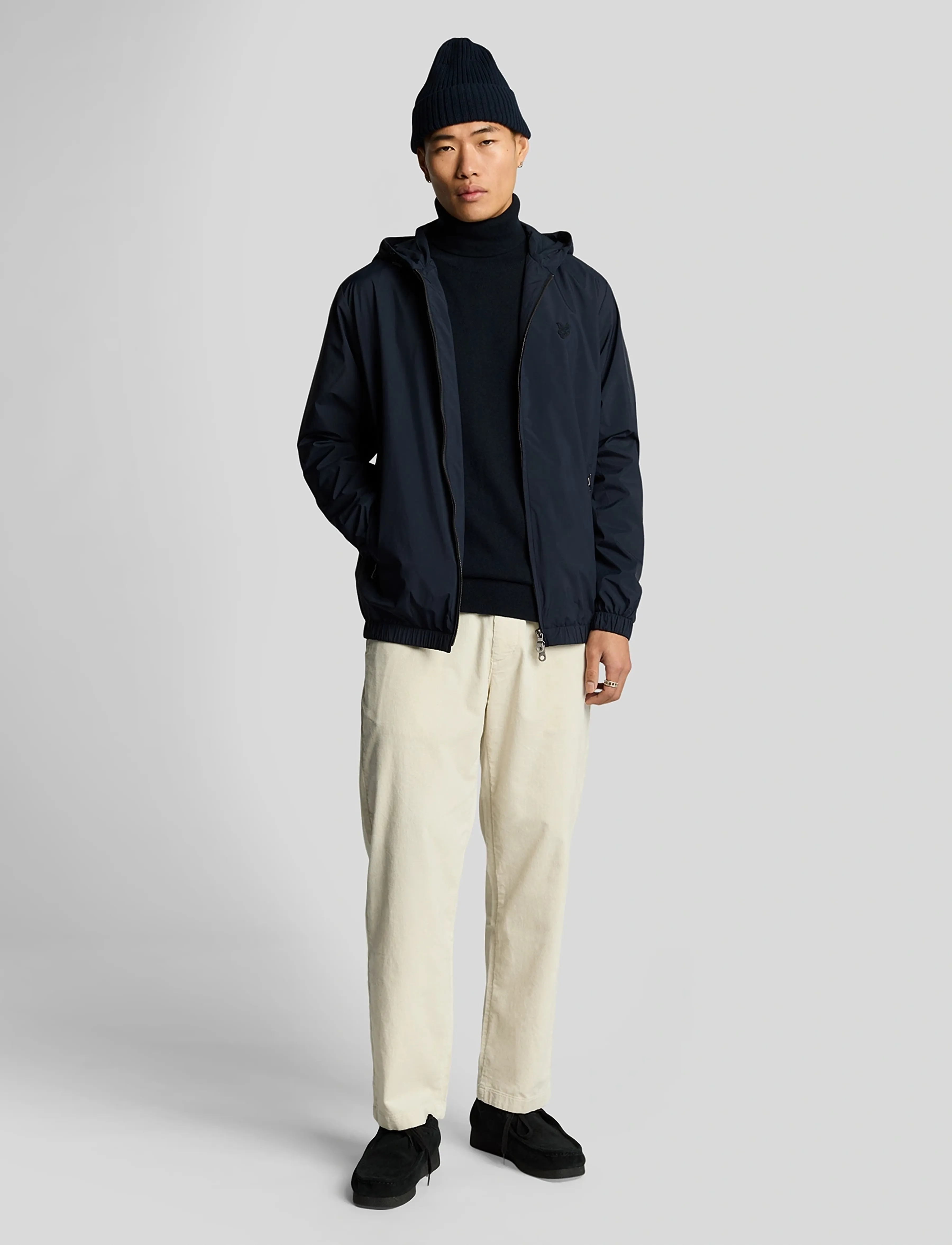 Lyle & Scott - Cotton Merino Turtleneck Jumper - golfy - dark navy - 5