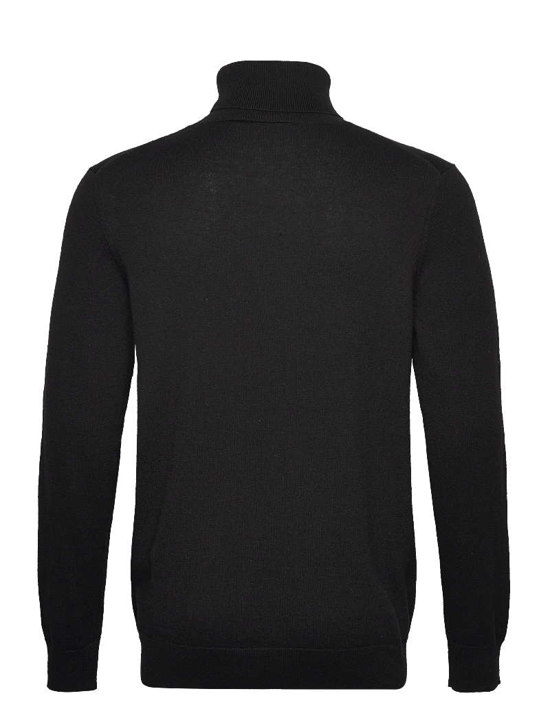Lyle & Scott - Cotton Merino Turtleneck Jumper - polokrage - jet black - 1