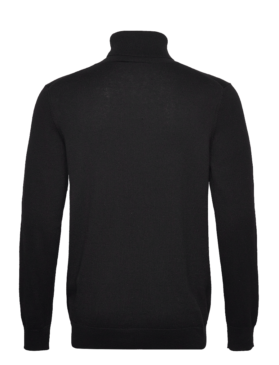 Lyle & Scott - Cotton Merino Turtleneck Jumper - rullekraver - jet black - 1