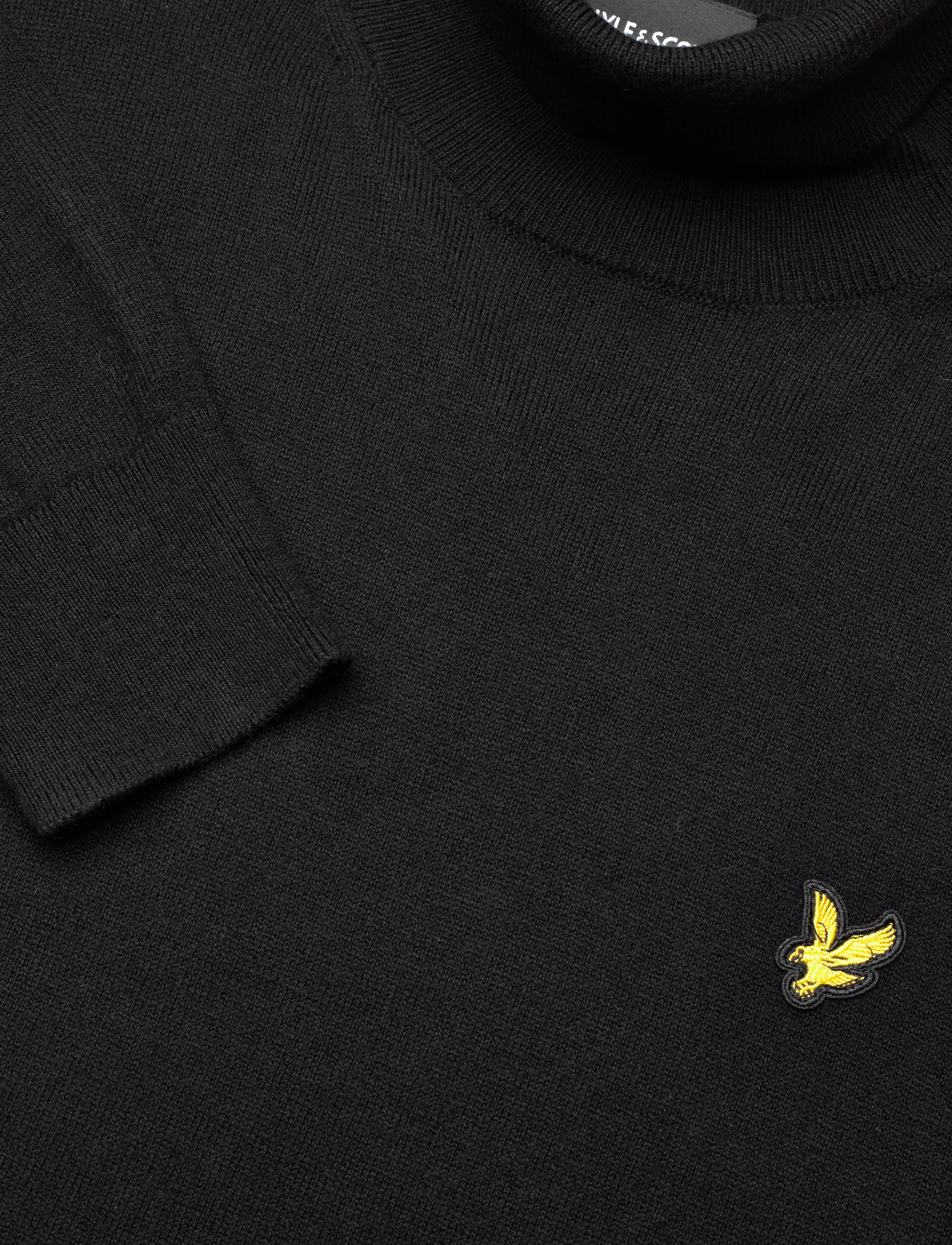 Lyle & Scott - Cotton Merino Turtleneck Jumper - rullekraver - jet black - 2