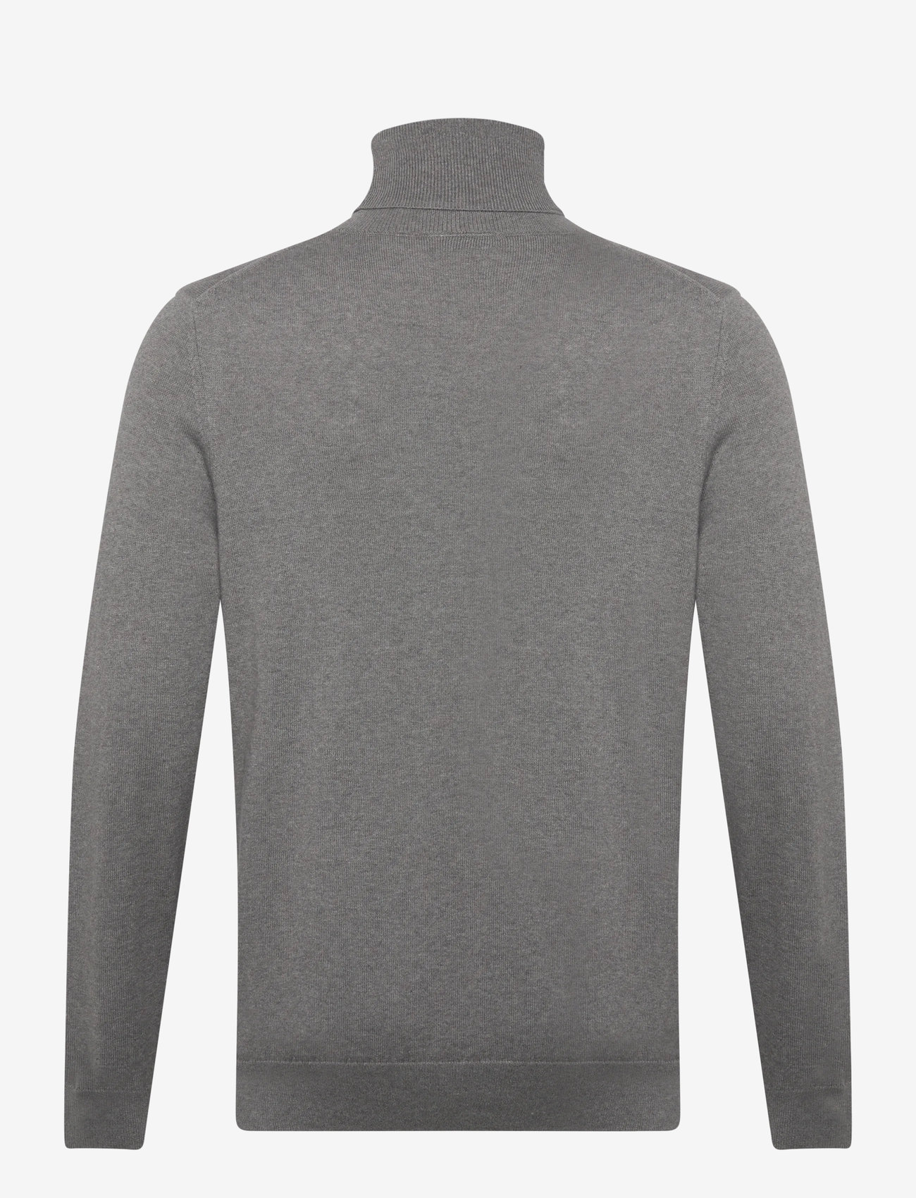 Lyle & Scott - Cotton Merino Turtleneck Jumper - col roulé - t28 mid grey marl - 2