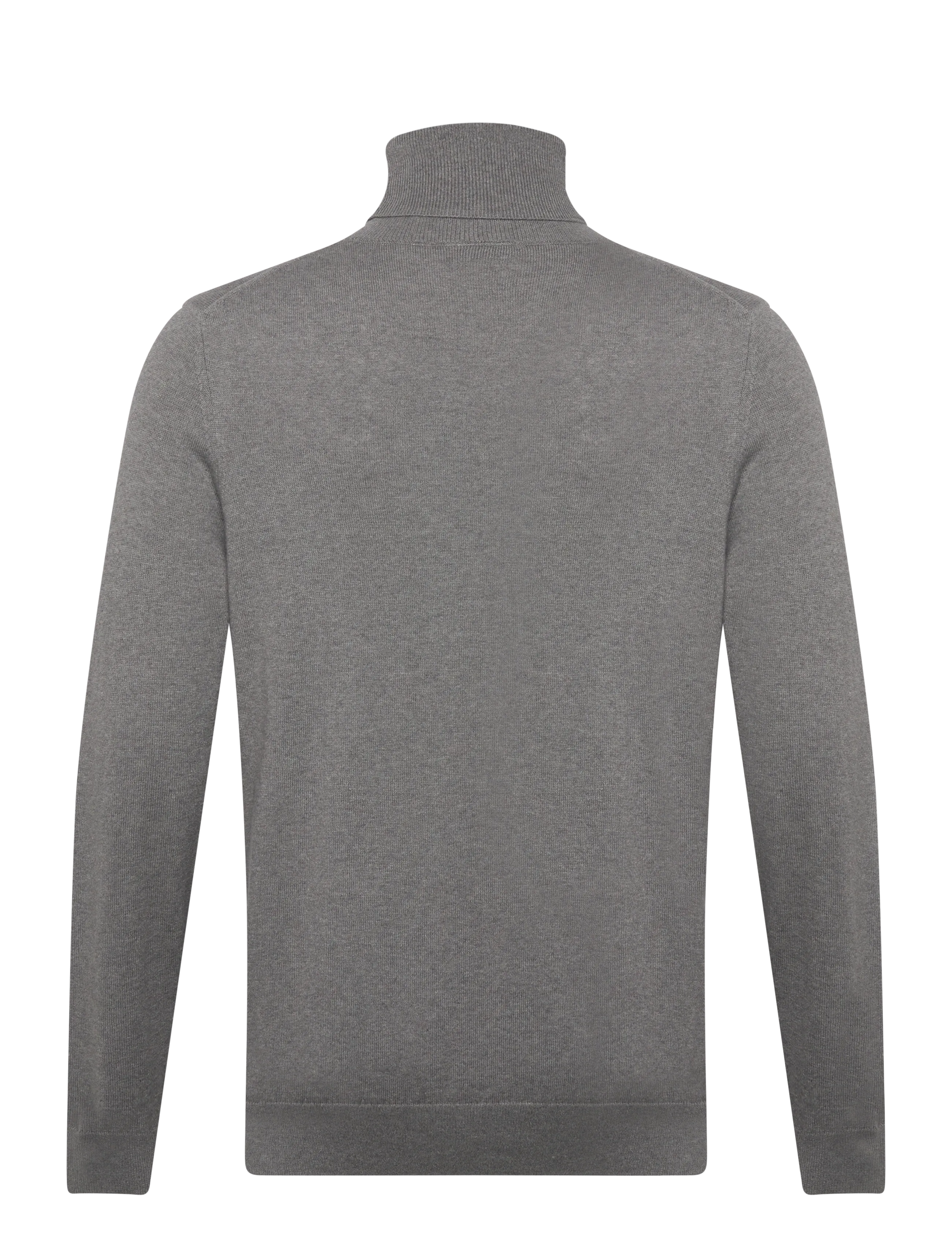 Lyle & Scott - Cotton Merino Turtleneck Jumper - rollkragen - t28 mid grey marl - 2