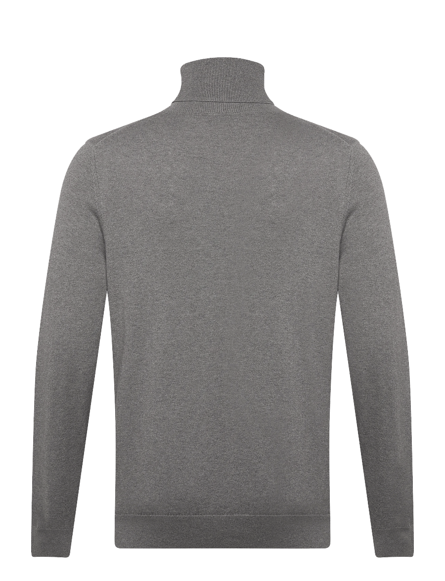Lyle & Scott - Cotton Merino Turtleneck Jumper - rollkragen - t28 mid grey marl - 2