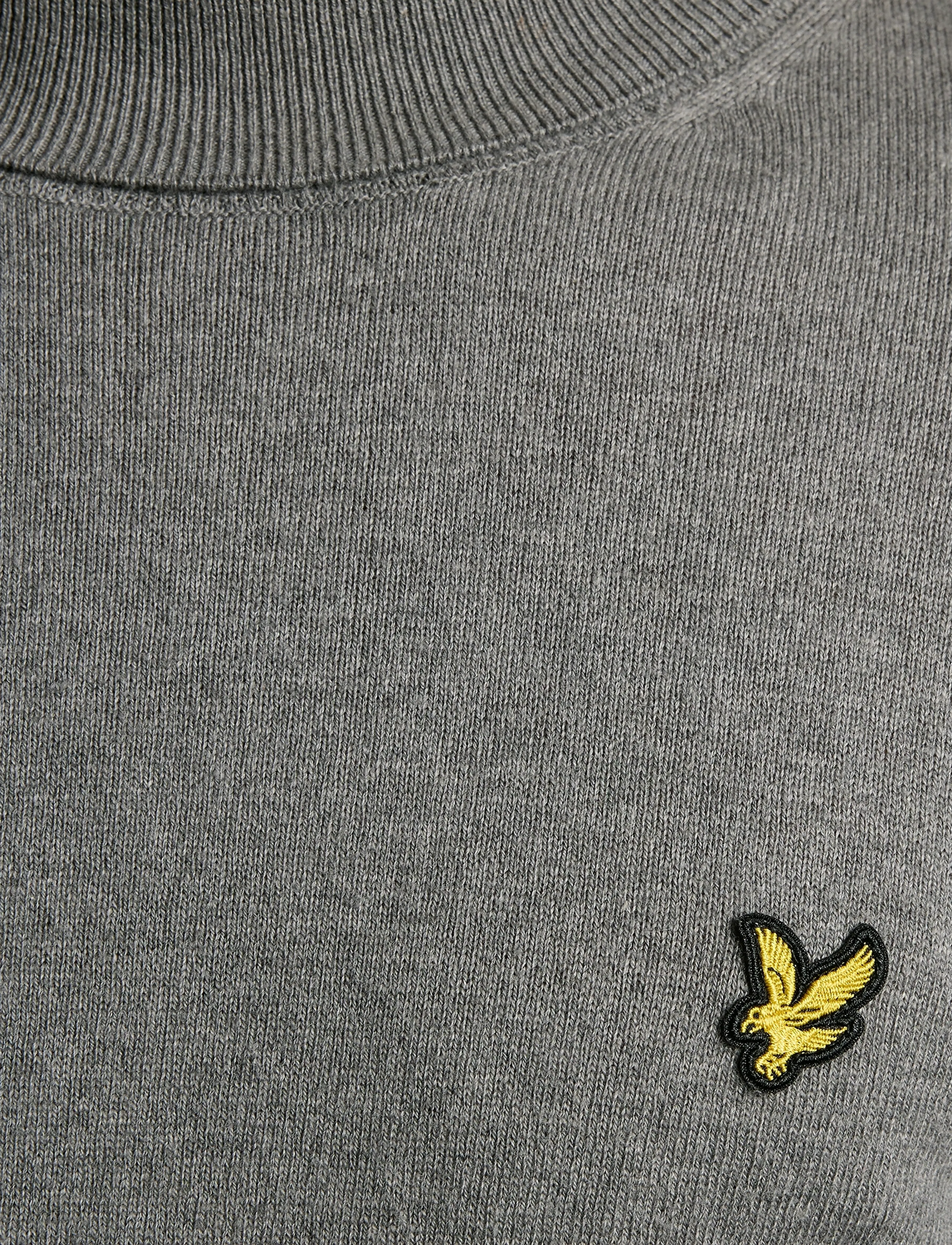 Lyle & Scott - Cotton Merino Turtleneck Jumper - rollkragen - t28 mid grey marl - 5