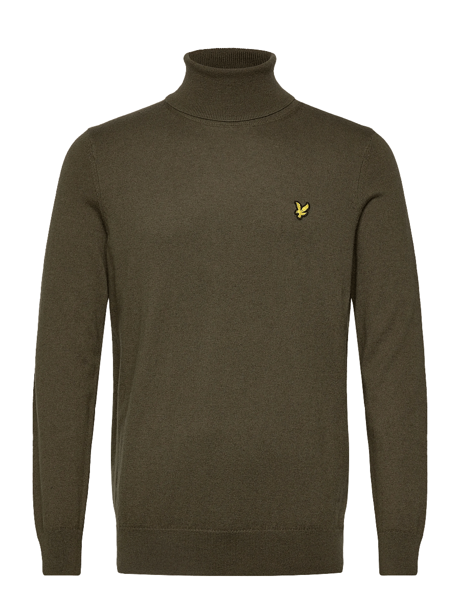 Lyle & Scott - Cotton Merino Turtleneck Jumper - polokrage - x848 deep depths - 1
