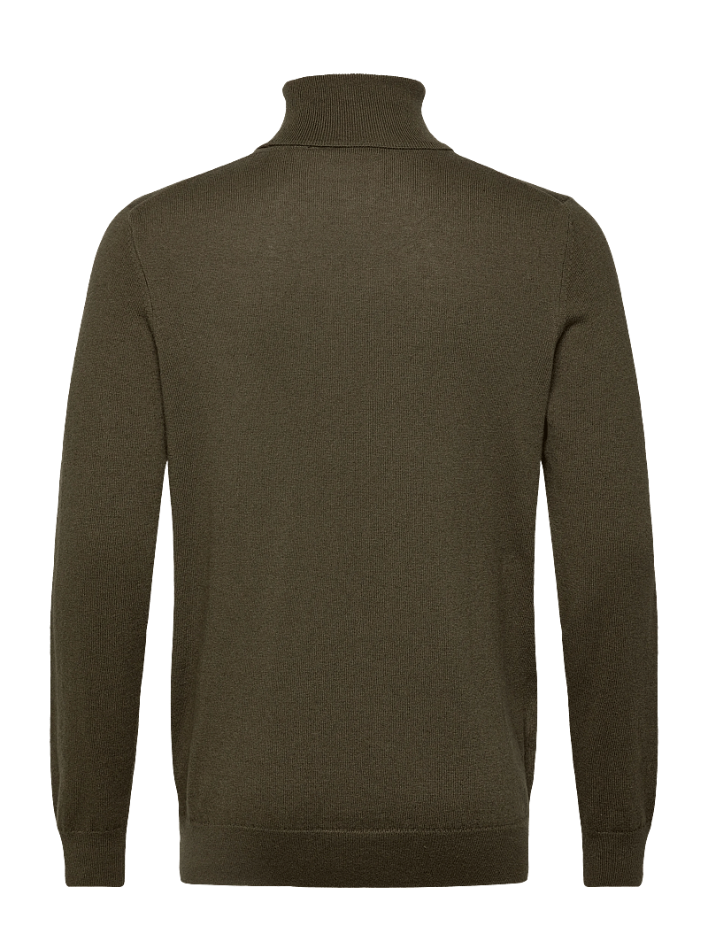Lyle & Scott - Cotton Merino Turtleneck Jumper - rollkragen - x848 deep depths - 2