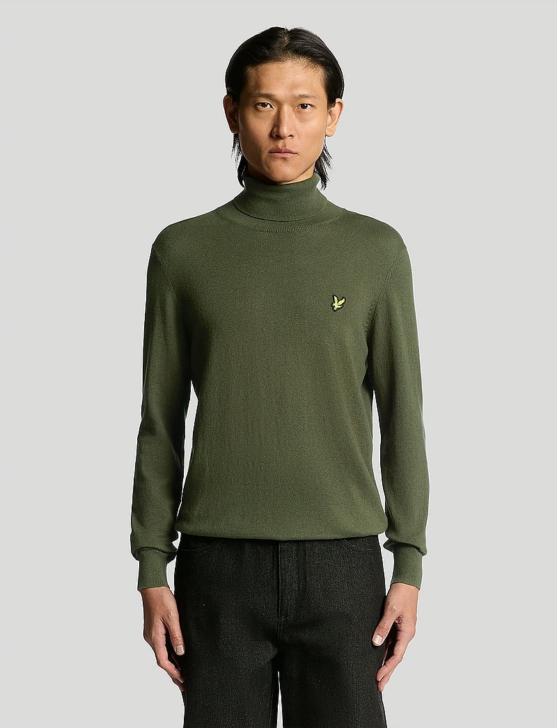 Lyle & Scott - Cotton Merino Turtleneck Jumper - rollkragen - x848 deep depths - 0