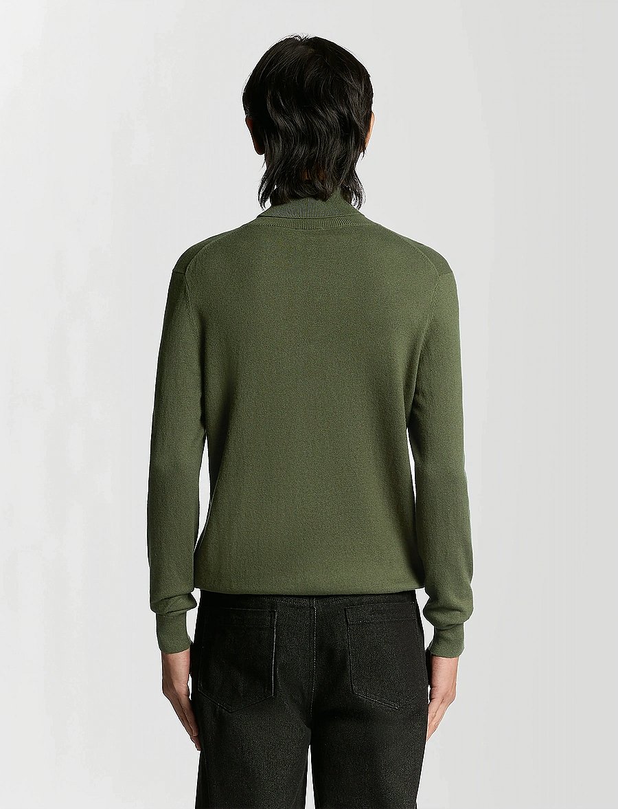 Lyle & Scott - Cotton Merino Turtleneck Jumper - polokrage - x848 deep depths - 3