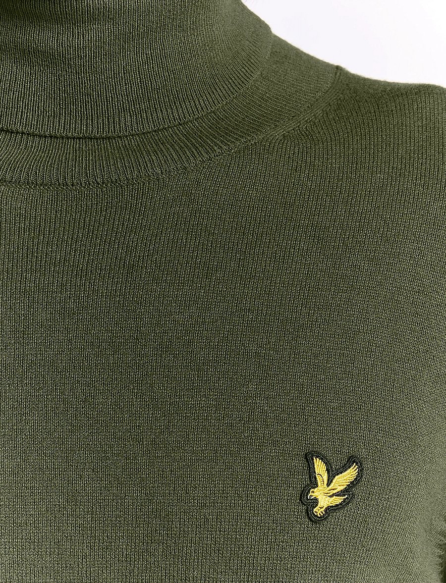 Lyle & Scott - Cotton Merino Turtleneck Jumper - polokrage - x848 deep depths - 4