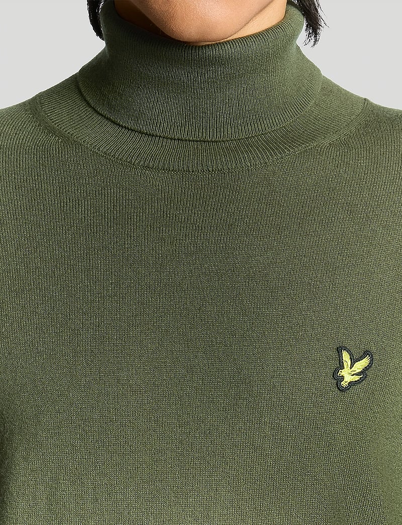 Lyle & Scott - Cotton Merino Turtleneck Jumper - rollkragen - x848 deep depths - 5