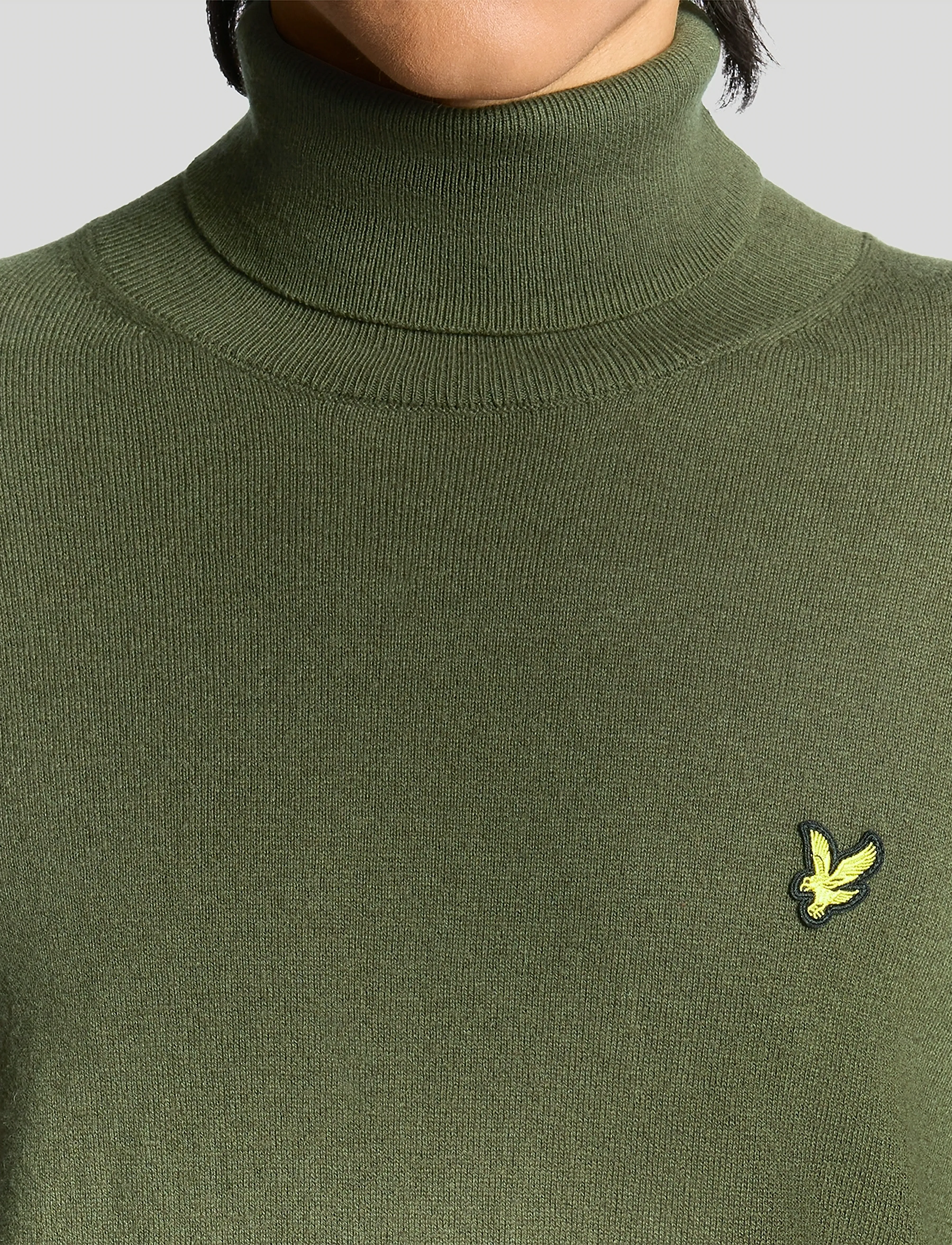 Lyle & Scott - Cotton Merino Turtleneck Jumper - turtlenecks - x848 deep depths - 5