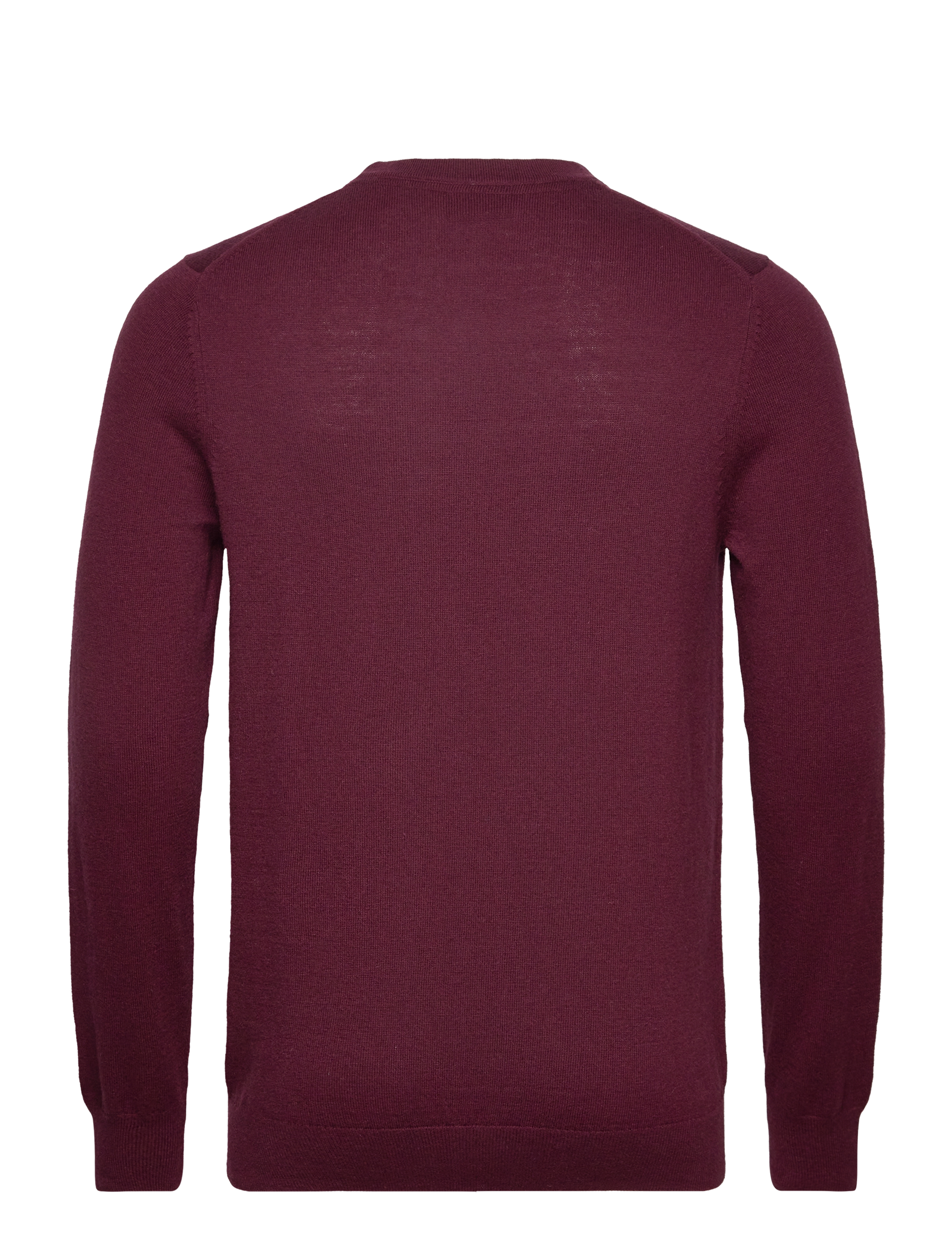 Lyle & Scott - Cotton Merino Crew Neck Jumper - rundhals - burgundy - 1
