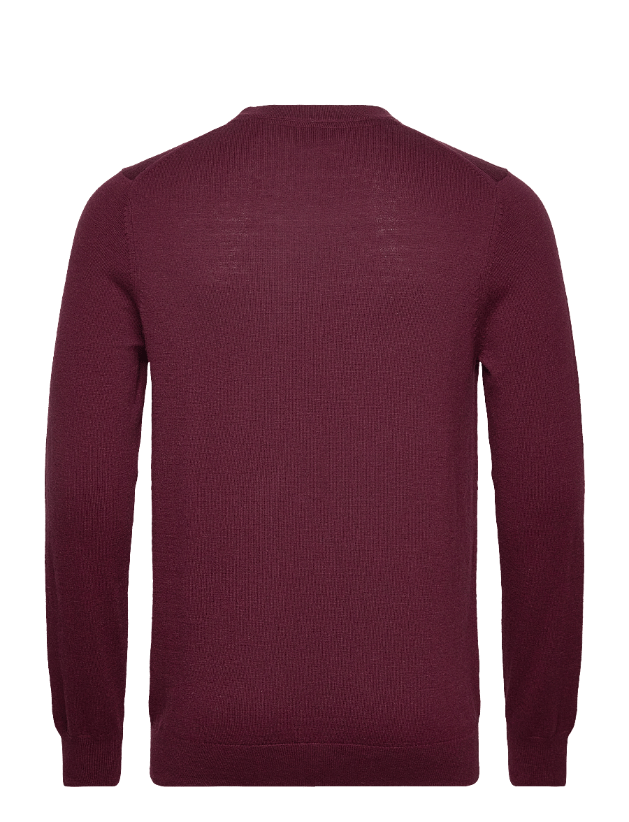 Lyle & Scott - Cotton Merino Crew Neck Jumper - rundhals - burgundy - 1