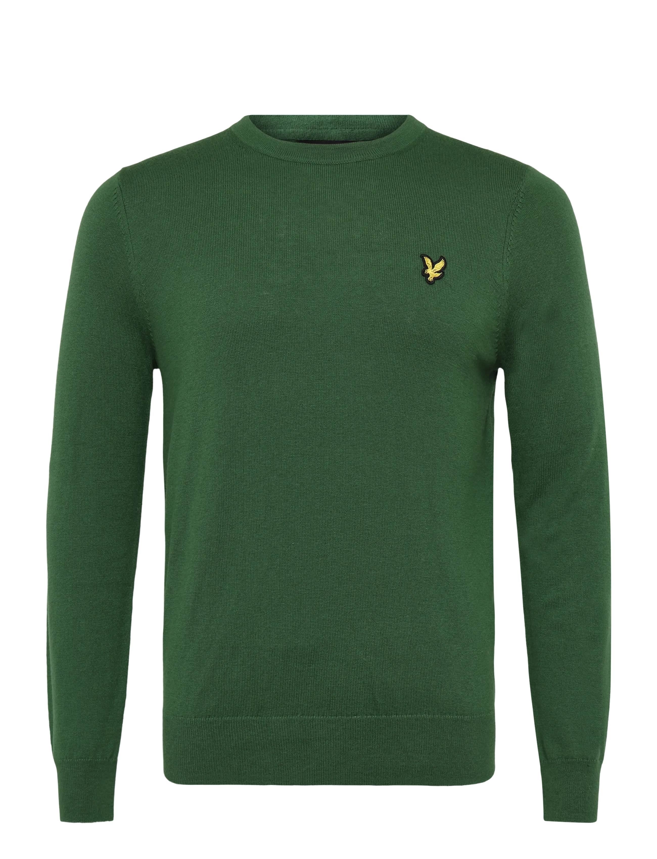Lyle & Scott Cotton Merino Crew Neck Jumper - Rund hals - CLOVER GREEN / green