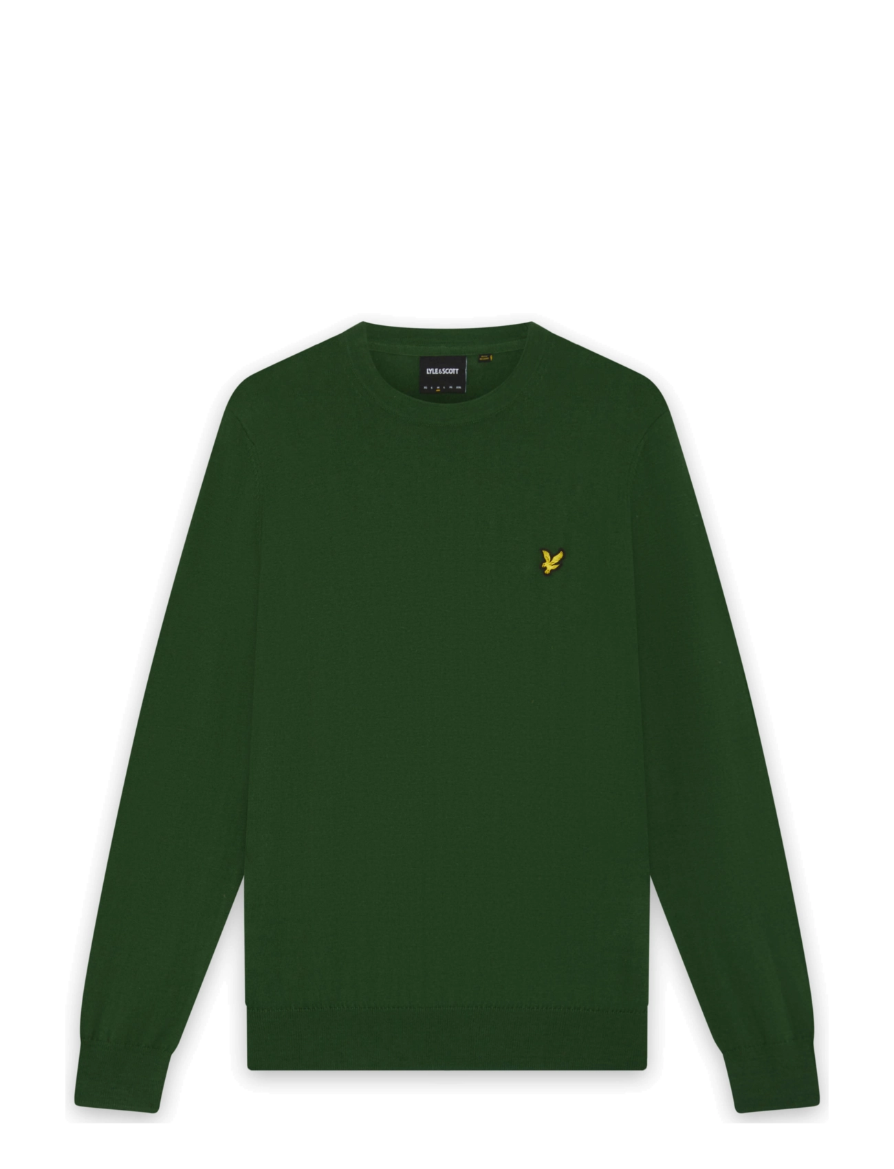 Lyle & Scott Cotton Merino Crew Neck Jumper - Megztiniai su apvalia apykakle - CLOVER GREEN / green