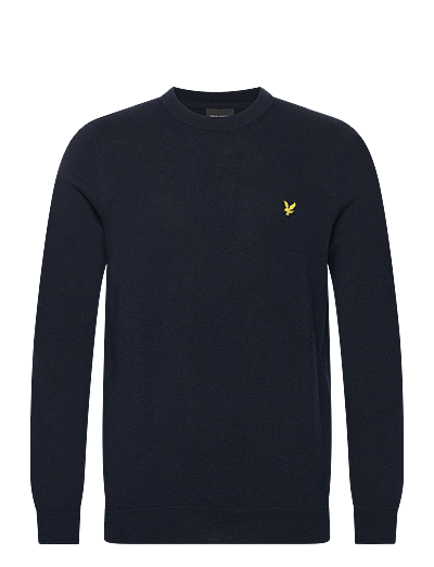 Cotton Merino Crew Neck Jumper - Rund Hals