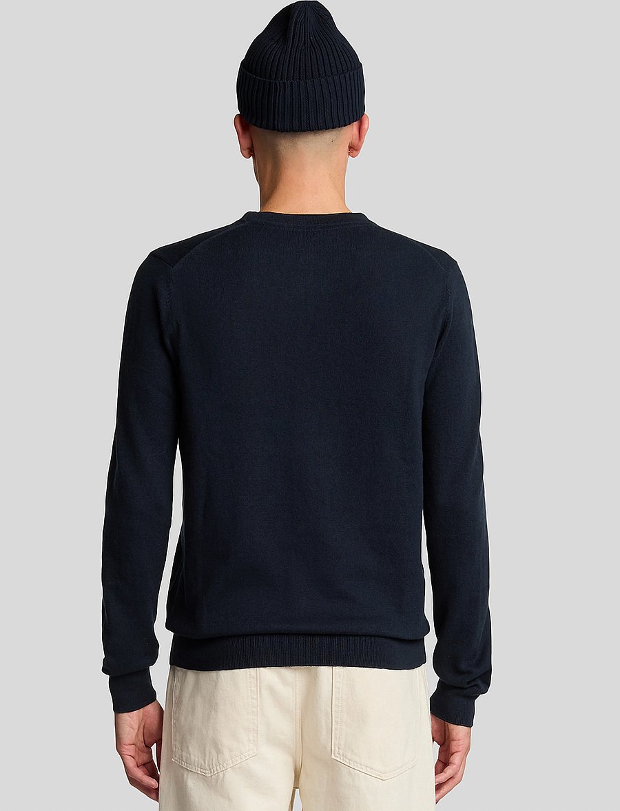 Lyle & Scott - Cotton Merino Crew Neck Jumper - rundhals - dark navy - 3