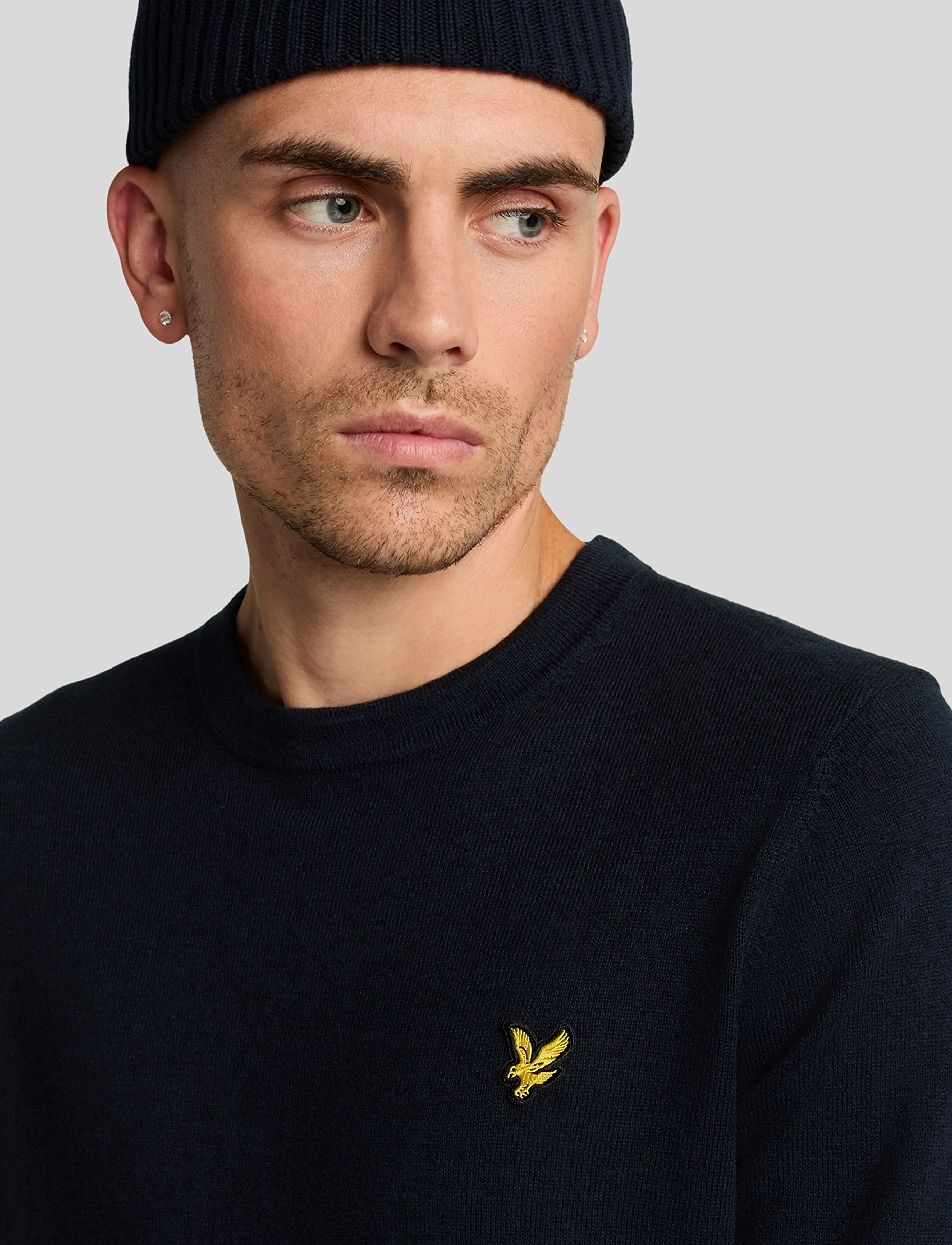 Lyle & Scott - Cotton Merino Crew Neck Jumper - rundhals - dark navy - 4