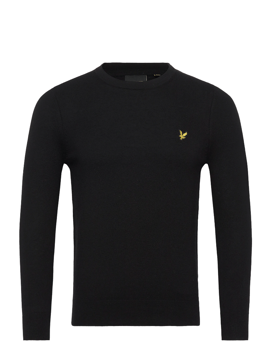 Lyle & Scott - Cotton Merino Crew Neck Jumper - rundhals - jet black - 1