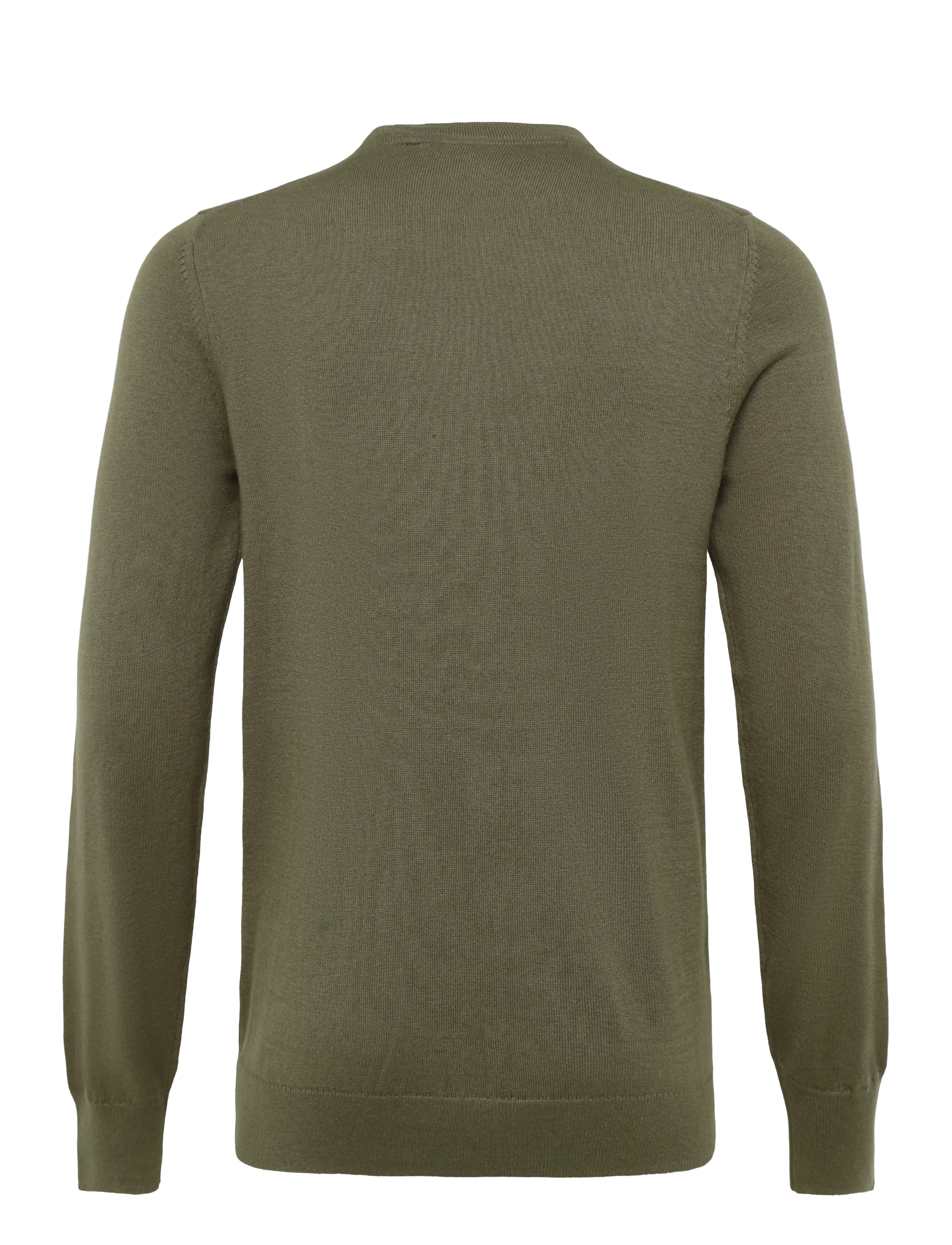 Lyle & Scott - Cotton Merino Crew Neck Jumper - rundhalsad - khaki ash - 1
