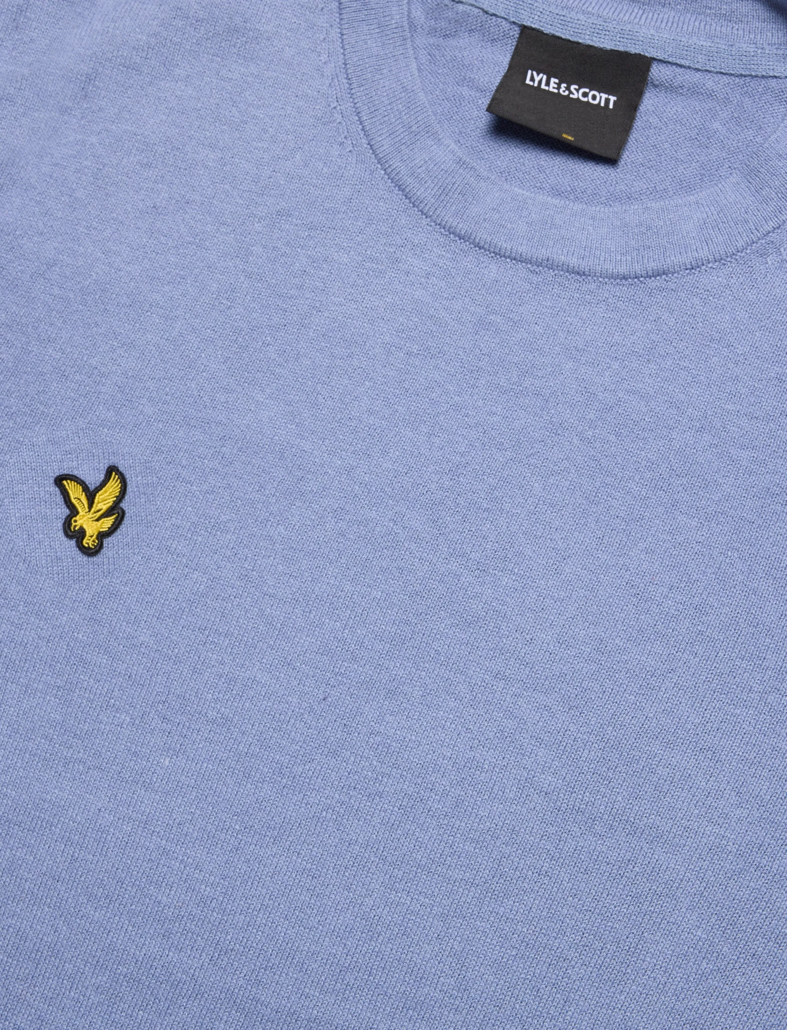 Lyle & Scott - Cotton Merino Crew Neck Jumper - rund hals - power blue - 2