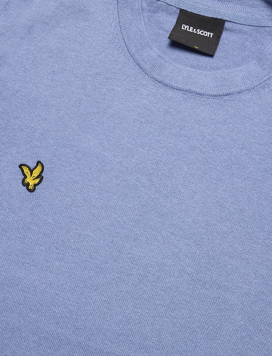 Lyle & Scott - Cotton Merino Crew Neck Jumper - Ümara kaelusega - power blue - 2
