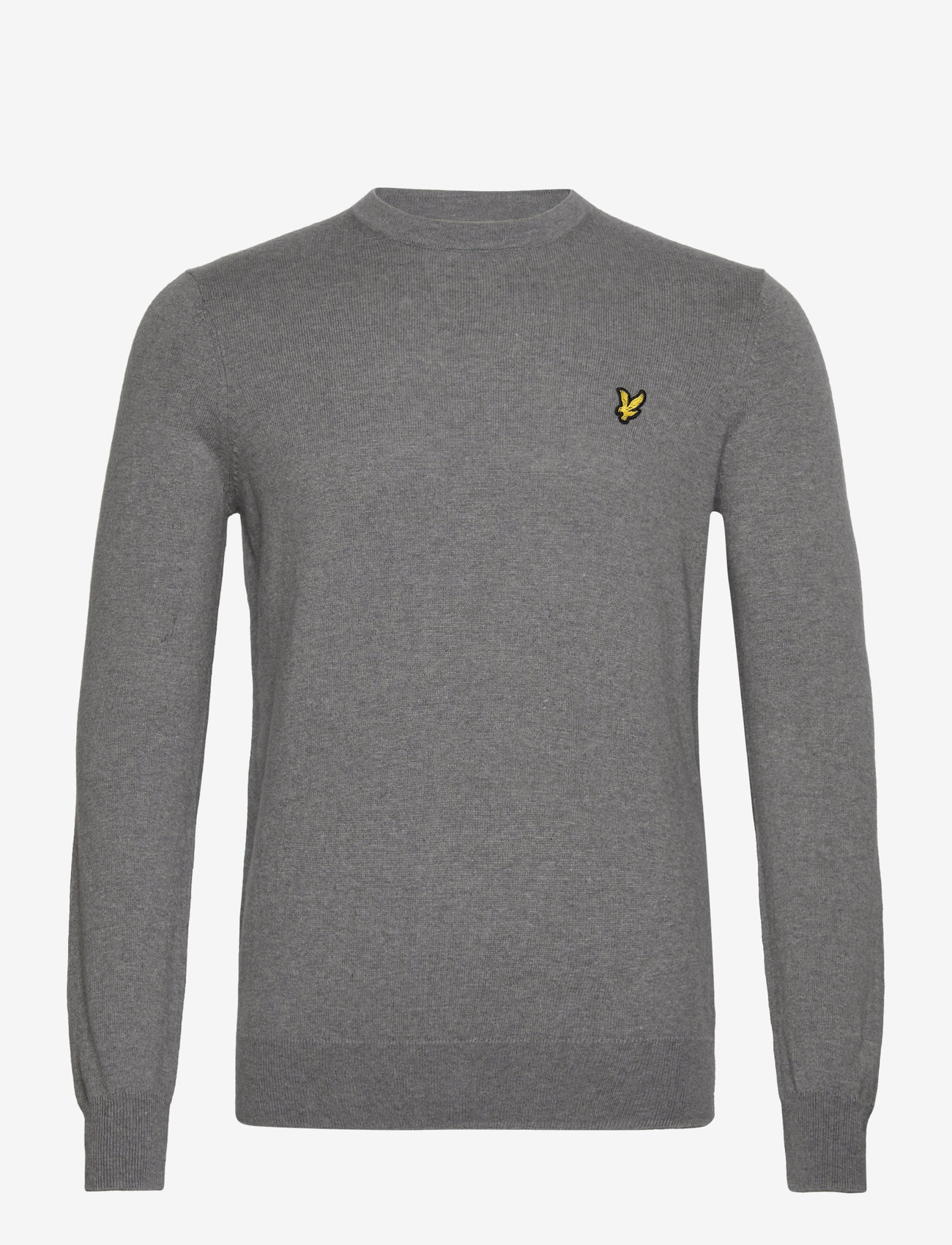 Lyle & Scott - Cotton Merino Crew Neck Jumper - pyöreäaukkoiset - t28 mid grey marl - 1