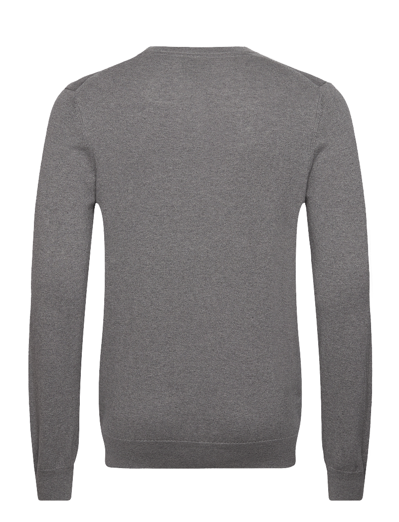 Lyle & Scott - Cotton Merino Crew Neck Jumper - pyöreäaukkoiset - t28 mid grey marl - 2