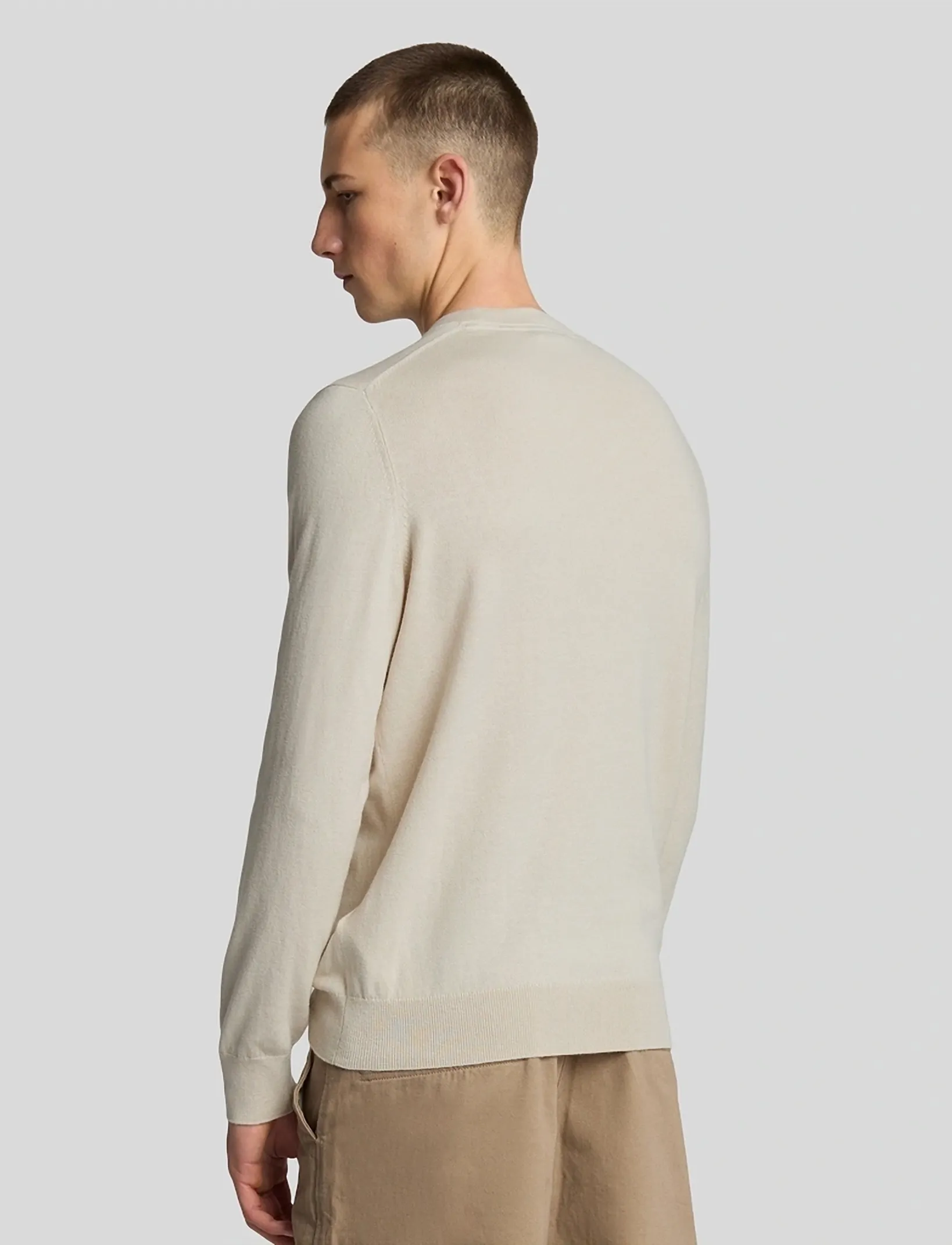 Lyle & Scott - Cotton Merino Crew Neck Jumper - rund hals - w870 cove - 3
