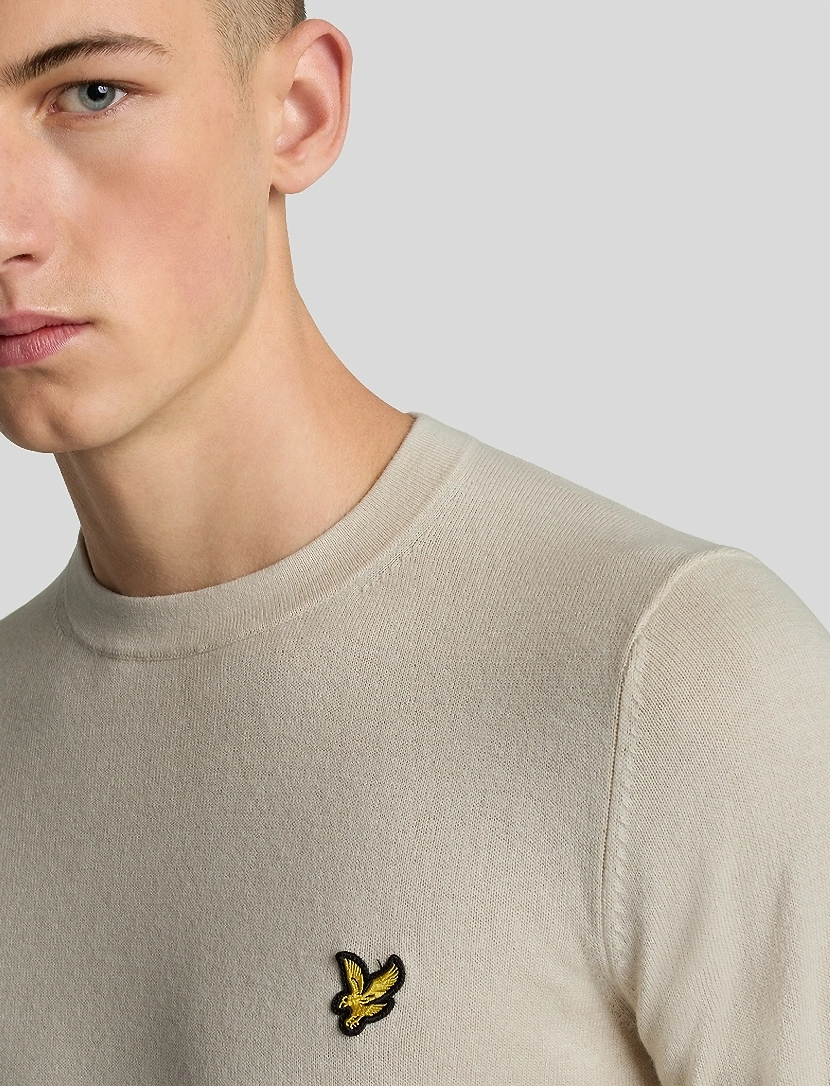 Lyle & Scott - Cotton Merino Crew Neck Jumper - rund hals - w870 cove - 5