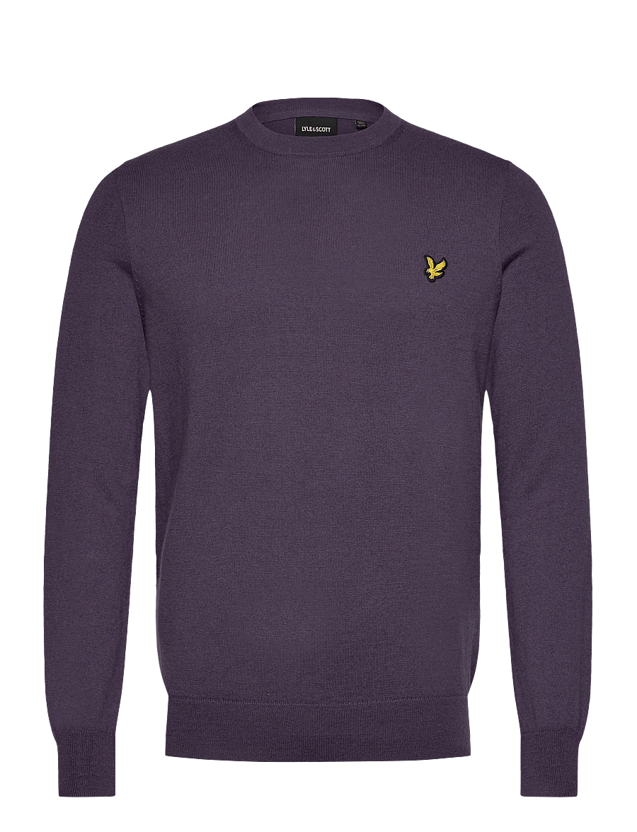 Lyle & Scott - Cotton Merino Crew Neck Jumper - Ümmarguse kaelusega kudumid - x854 graystone - 1