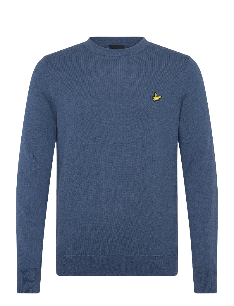 Lyle & Scott - Cotton Merino Crew Neck Jumper - rundhalsad - x862 deep water - 1