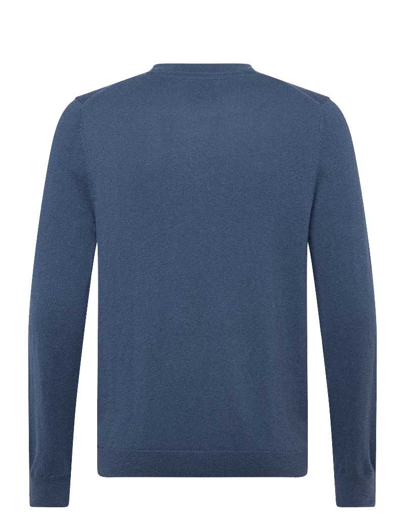 Lyle & Scott - Cotton Merino Crew Neck Jumper - rundhalsad - x862 deep water - 2