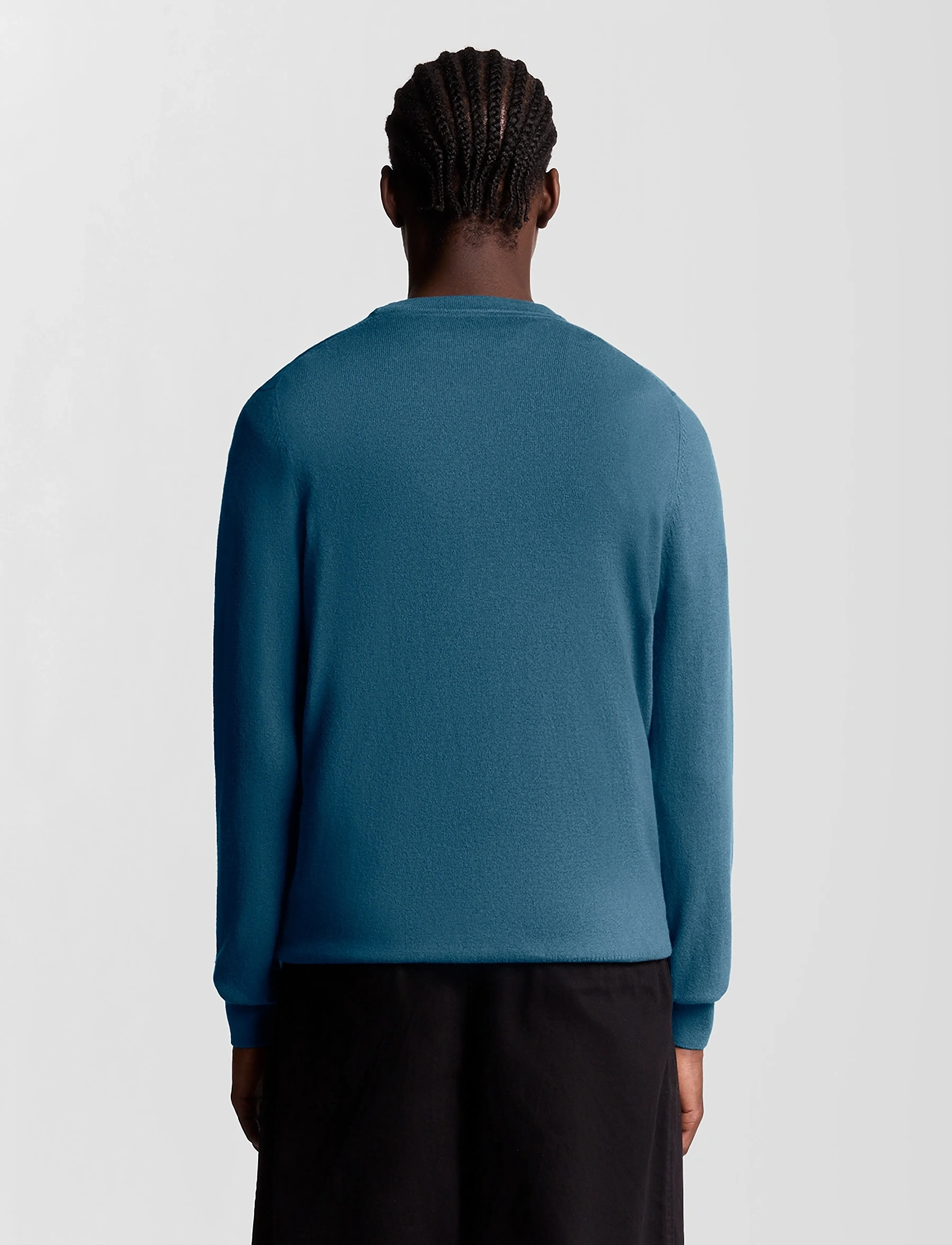 Lyle & Scott - Cotton Merino Crew Neck Jumper - rund hals - x862 deep water - 3