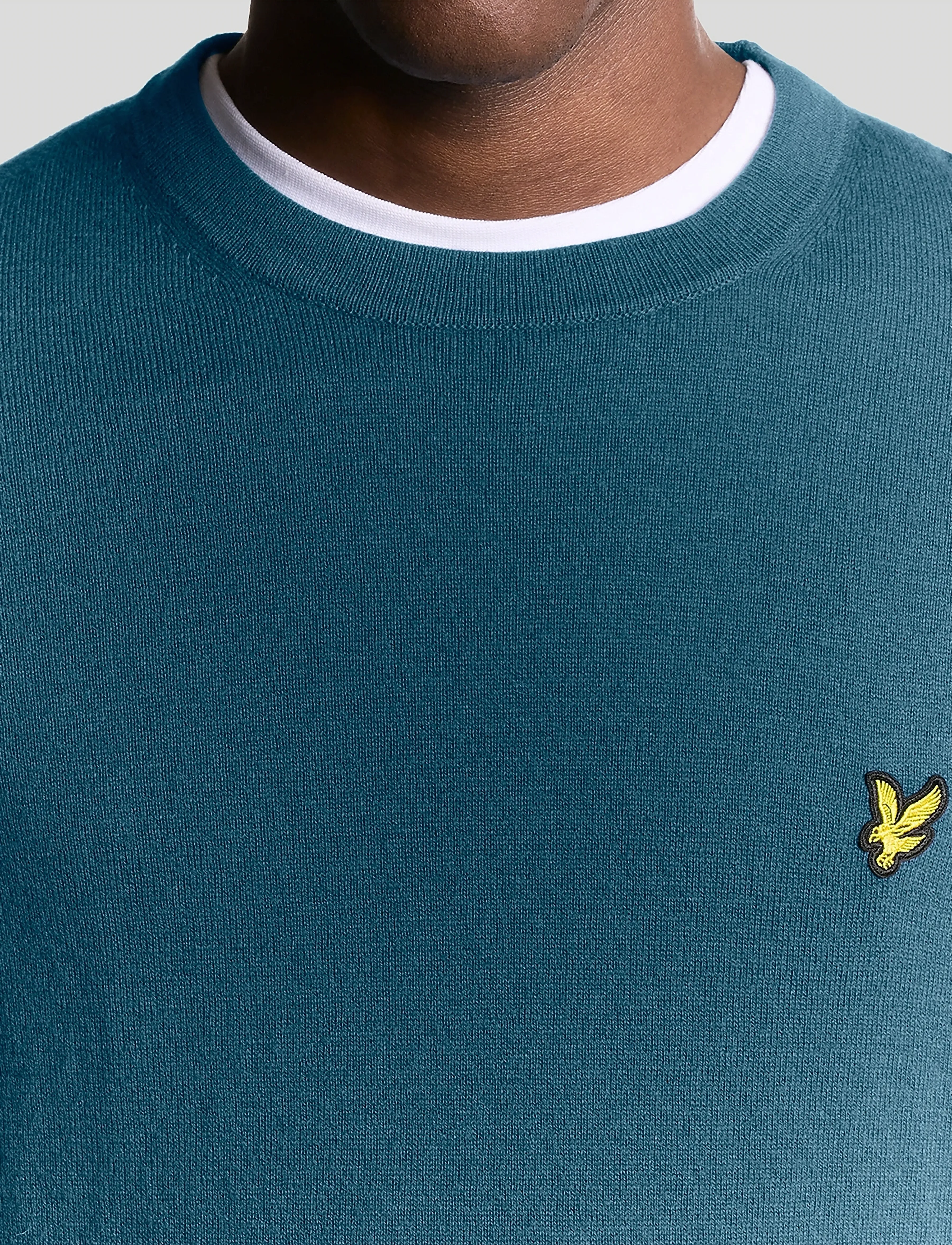 Lyle & Scott - Cotton Merino Crew Neck Jumper - rund hals - x862 deep water - 5