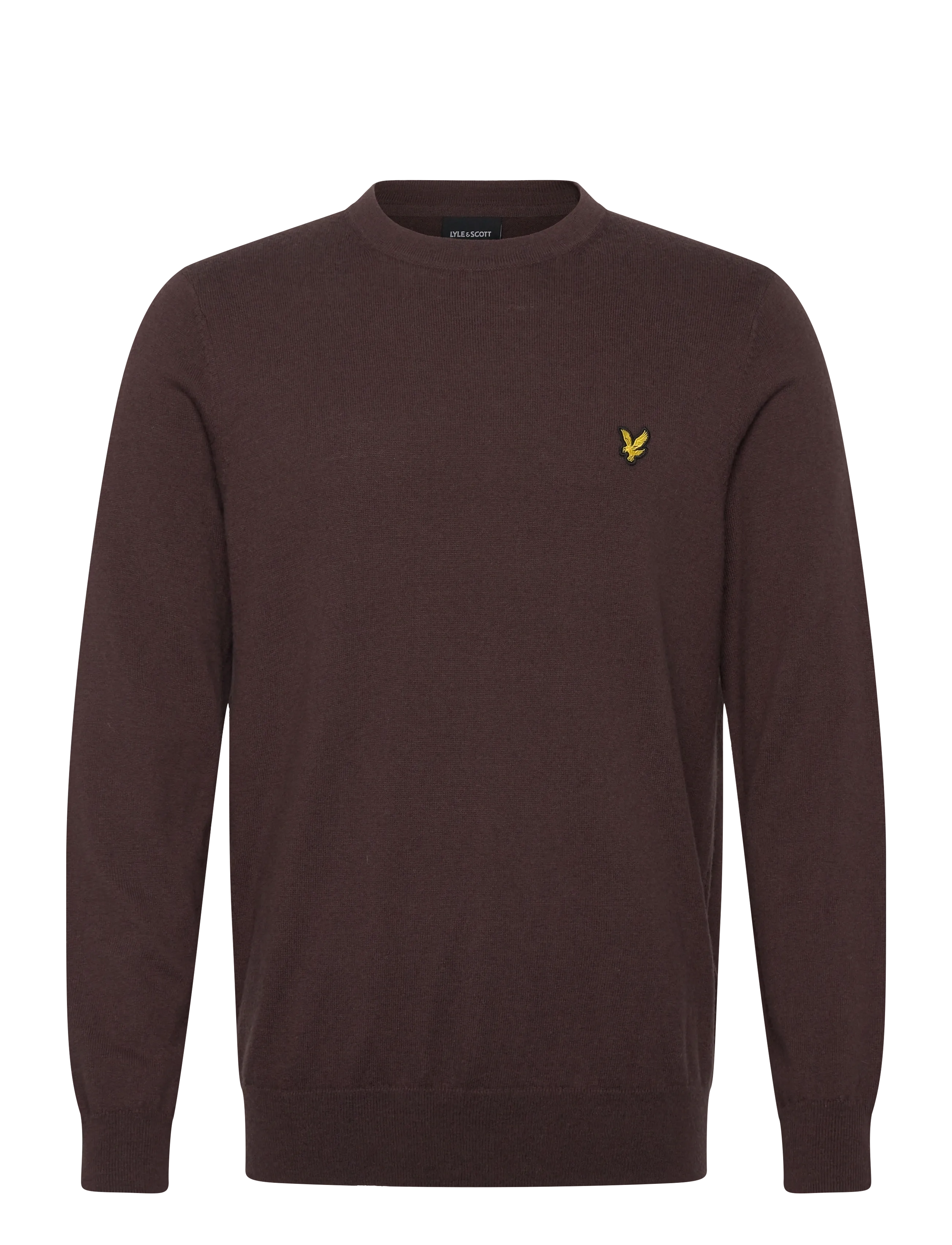 Lyle & Scott Cotton Merino Crew Neck Jumper - Basic-Strickmode - X863 ESPRESSO / brown