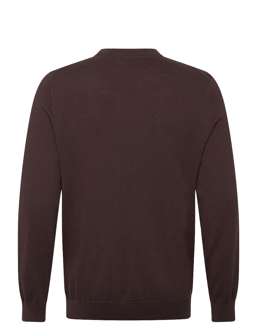 Lyle & Scott - Cotton Merino Crew Neck Jumper - Ümmarguse kaelusega kudumid - x863 espresso - 2