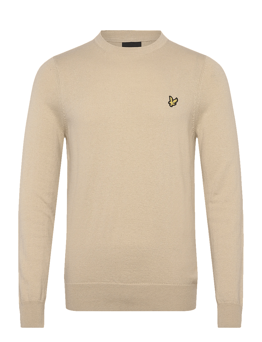 Lyle & Scott - Cotton Merino Crew Neck Jumper - Ümmarguse kaelusega kudumid - x865 grey taupe - 1