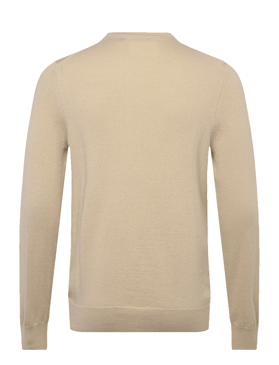 Lyle & Scott - Cotton Merino Crew Neck Jumper - Ümmarguse kaelusega kudumid - x865 grey taupe - 2