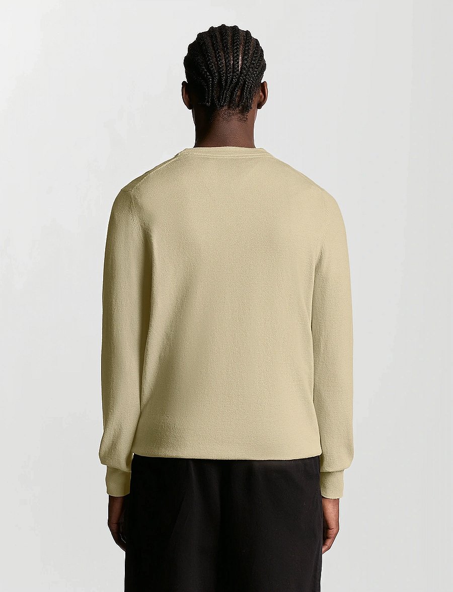 Lyle & Scott - Cotton Merino Crew Neck Jumper - Ümmarguse kaelusega kudumid - x865 grey taupe - 4