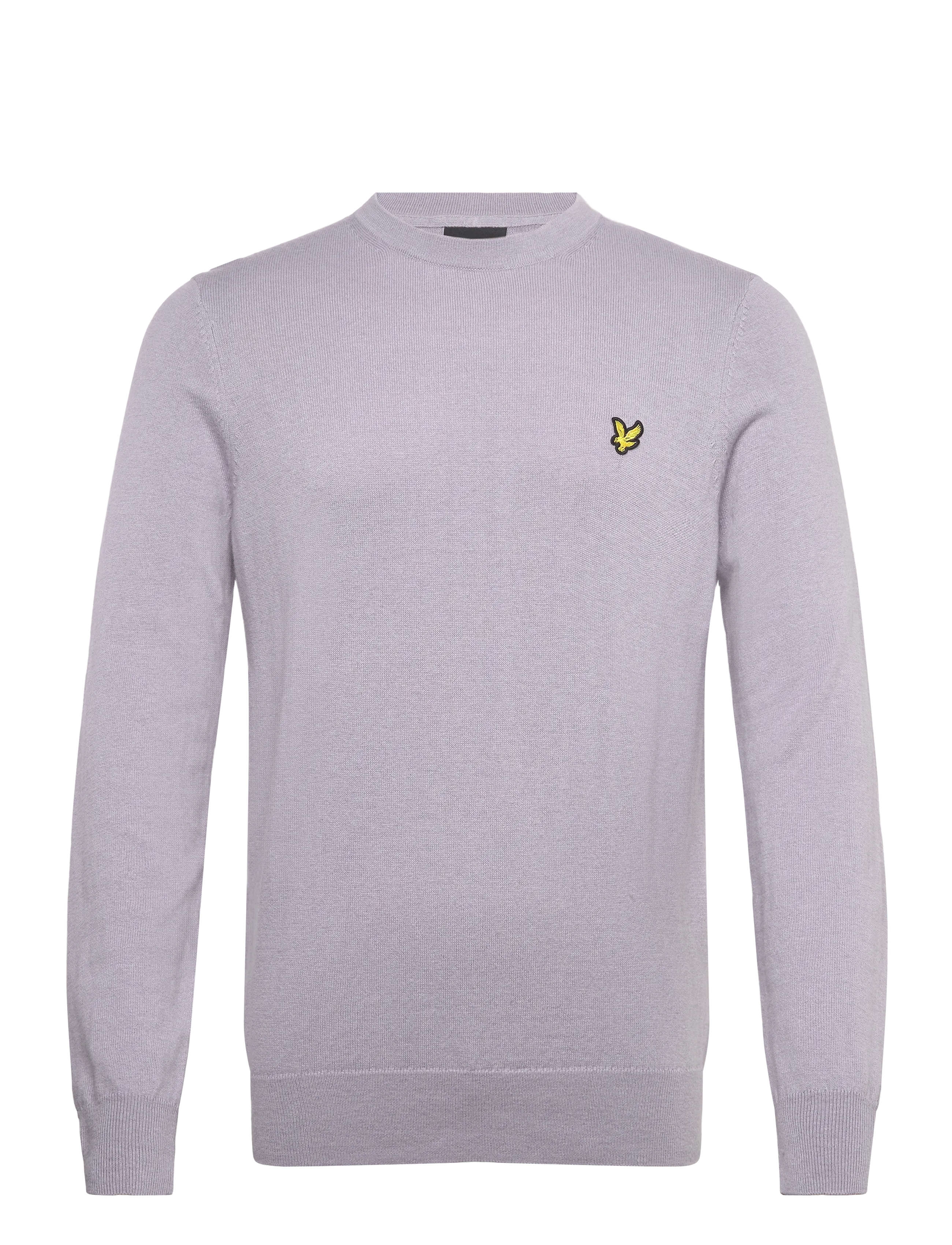 Lyle & Scott Cotton Merino Crew Neck Jumper - Strik - X867 ASH LILAC / purple