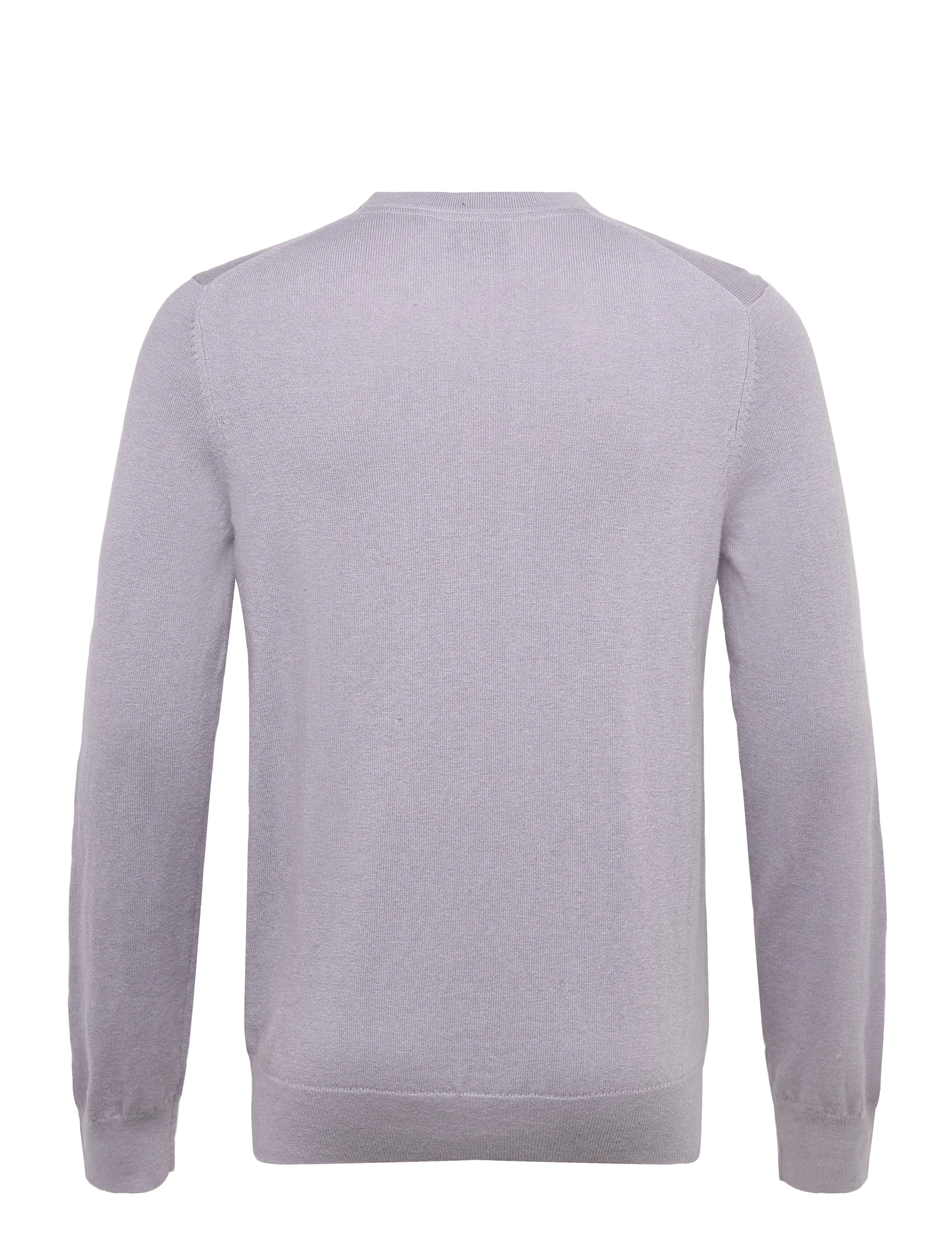 Lyle & Scott - Cotton Merino Crew Neck Jumper - rund hals - x867 ash lilac - 1