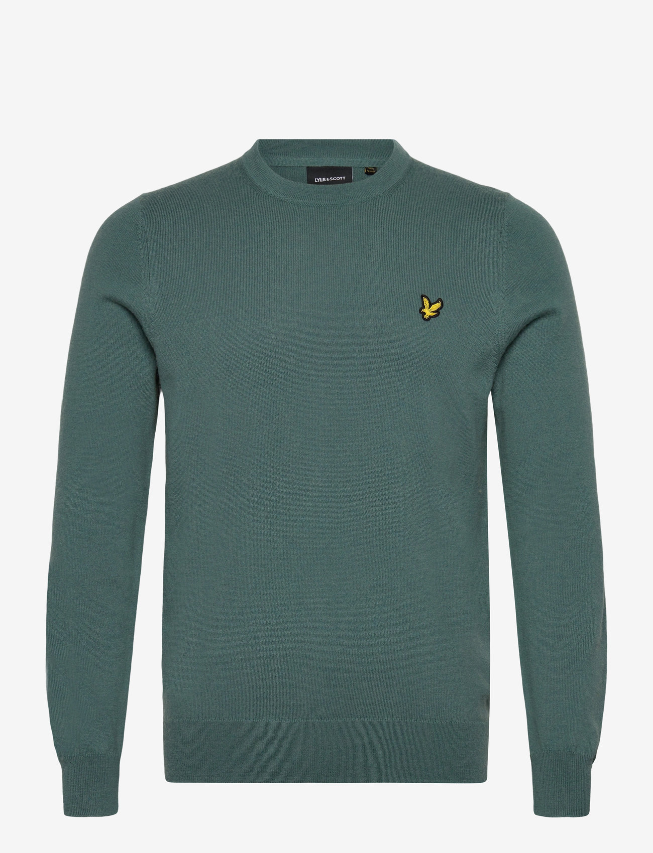 Lyle & Scott - Cotton Merino Crew Neck Jumper - rundhals - x870 agave green - 1