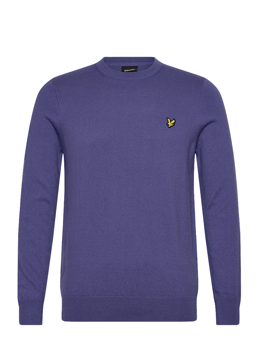 Lyle & Scott - Cotton Merino Crew Neck Jumper - Ümmarguse kaelusega kudumid - x876 twilight - 1