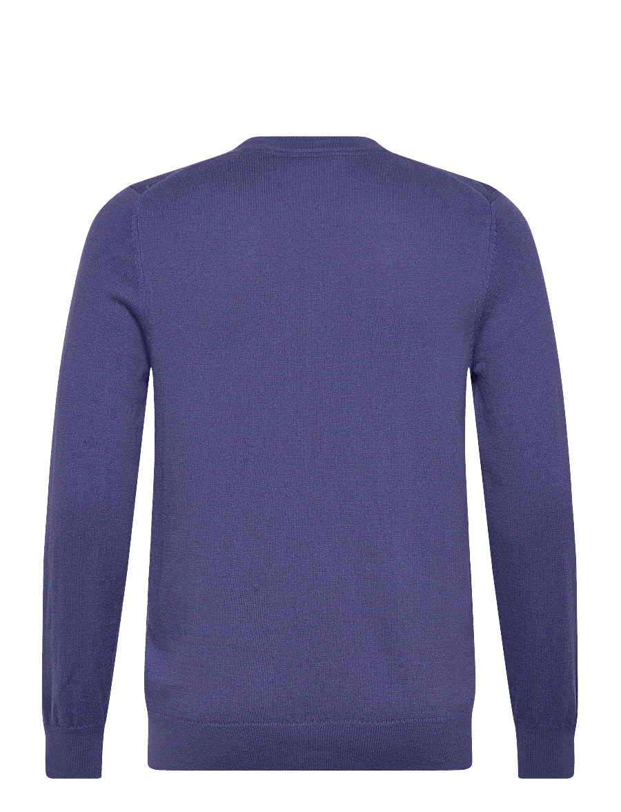 Lyle & Scott - Cotton Merino Crew Neck Jumper - Ümmarguse kaelusega kudumid - x876 twilight - 2