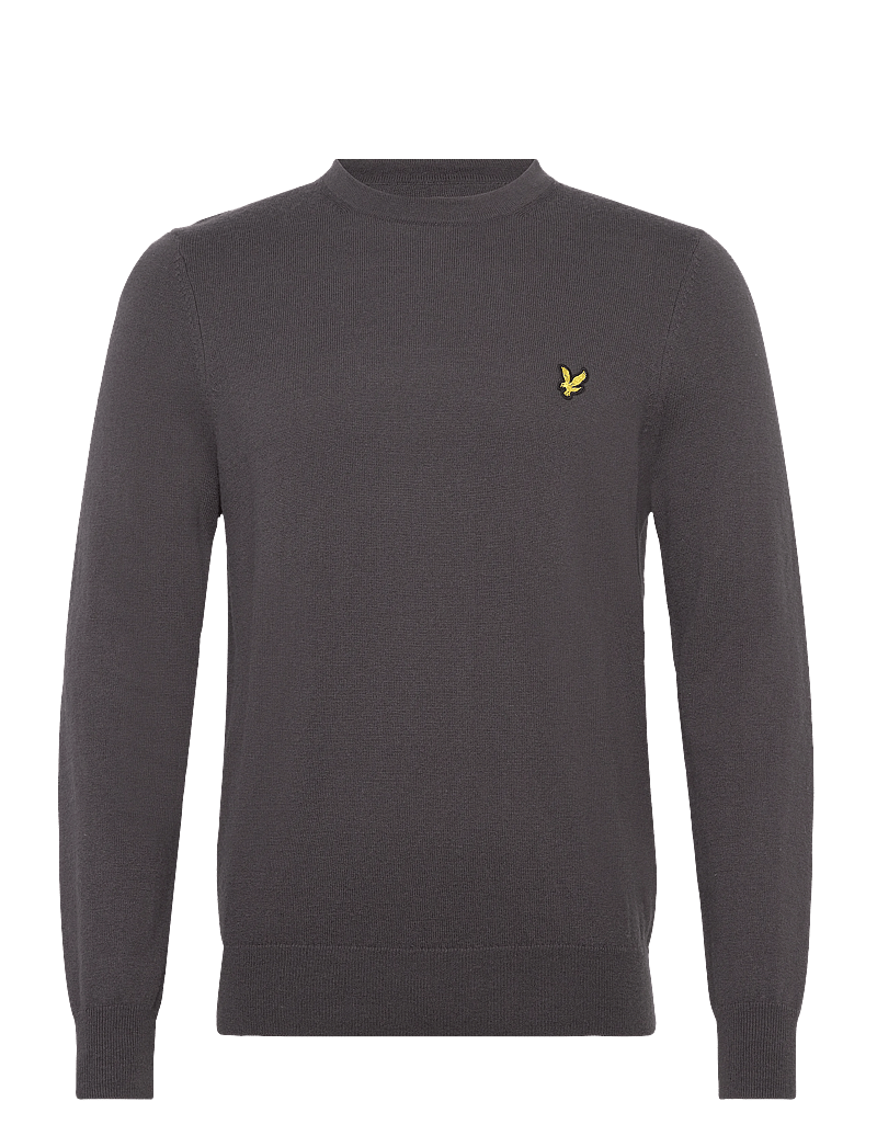 Lyle & Scott - Cotton Merino Crew Neck Jumper - Ümmarguse kaelusega kudumid - x878 shadow - 1