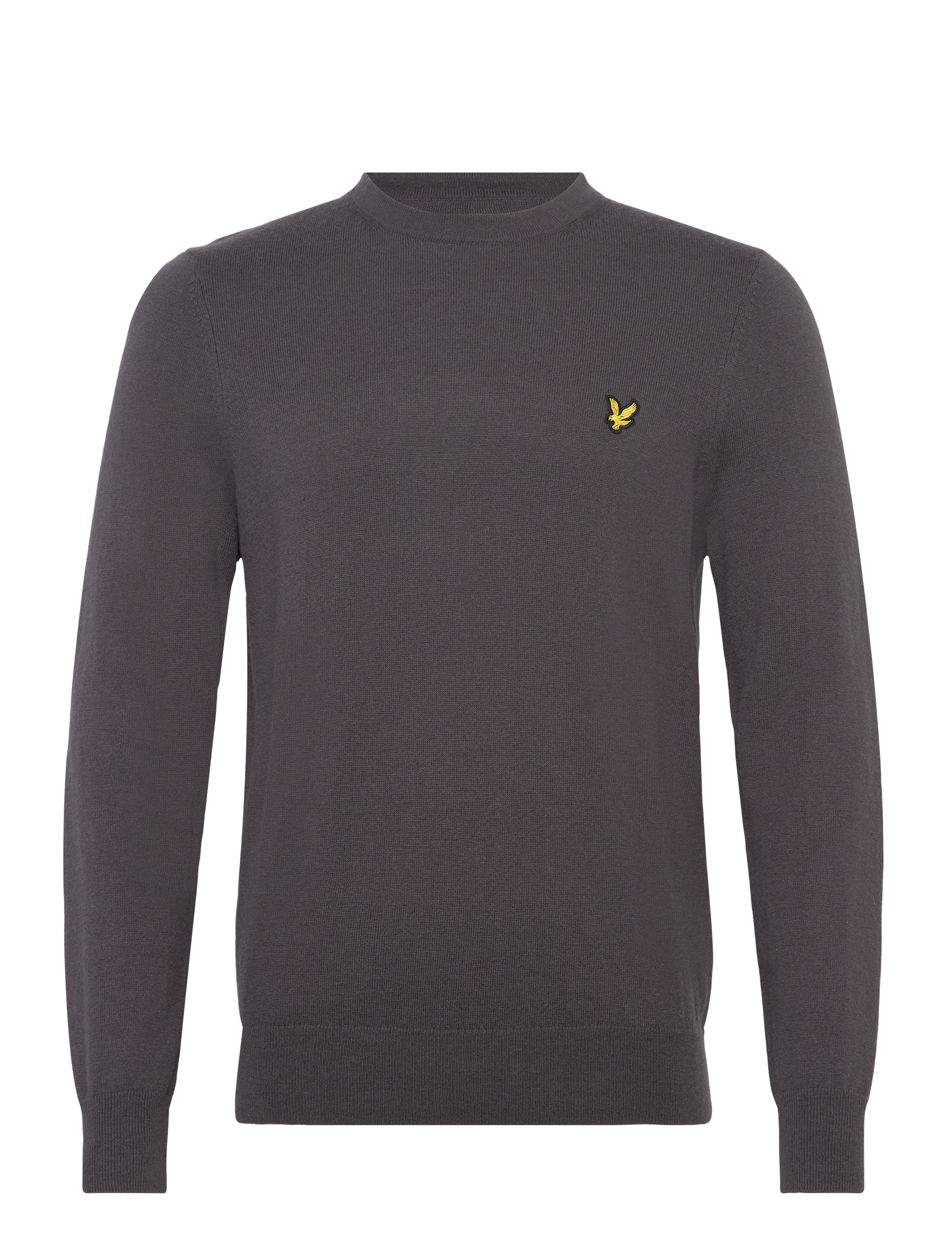 Lyle & Scott Cotton Merino Crew Neck Jumper - Strickmode - X878 SHADOW / grey