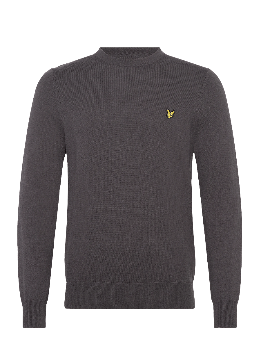 Lyle & Scott - Cotton Merino Crew Neck Jumper - rundhals - x878 shadow - 1