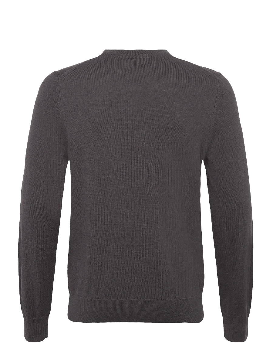 Lyle & Scott - Cotton Merino Crew Neck Jumper - rundhals - x878 shadow - 2