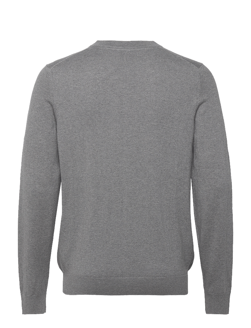 Lyle & Scott - Cotton Merino V Neck Jumper - v-kaelusega kudumid - t28 mid grey marl - 2